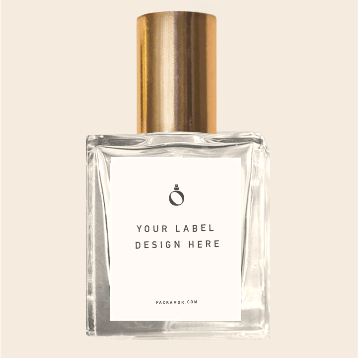 30ml Small Perfume Bottles (Victor) with Gold Perfume Tops Gold