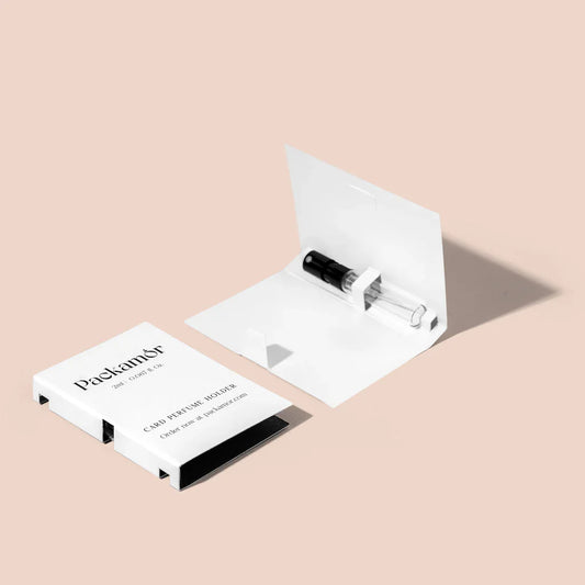 Unprinted Card Holders for 2ml Spray Bottle - White Option Available - Holder Only