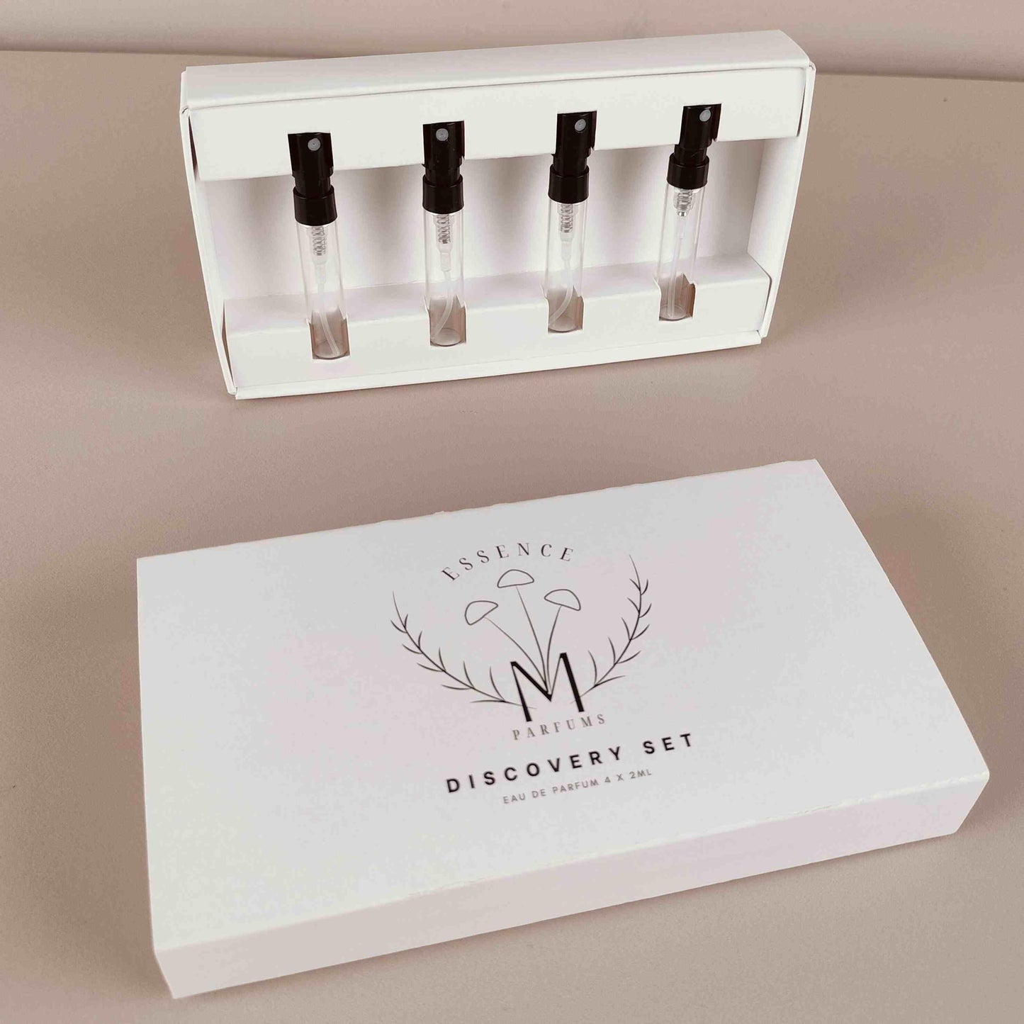 Unprinted Discovery Box for Perfumes - Holds 4 x 2ml Tester Bottles (Only Box)