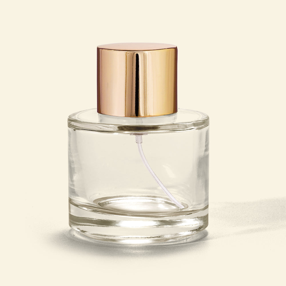 50ml Ombre Perfume Bottle with Gold Spray & Cap