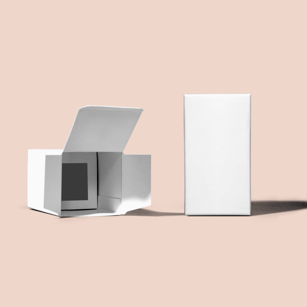 Unprinted Perfume Box- 50ml Micron Bottle Packaging with Inner Holder- Perfume Boxes Wholesale