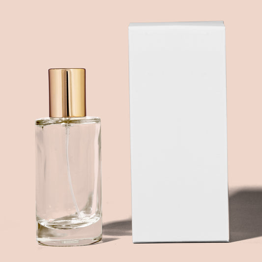 Unprinted Perfume Box- 50ml Senso Bottle Packaging with Inner Holder- Perfume Boxes Wholesale