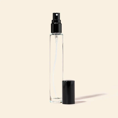 10ml Mini Perfume Bottles Wholesale - Round Tall Bottle with Black spray and cap
