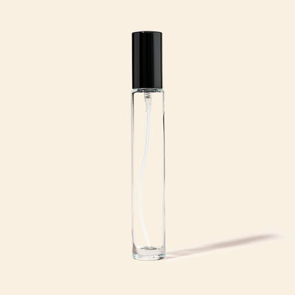 10ml Mini Perfume Bottles Wholesale - Round Tall Bottle with Black spray and cap
