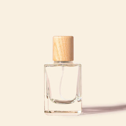 50ml Perfume Bottles Wholesale - Micron + Natural Ash Wood Top, Bulk Glass Bottles