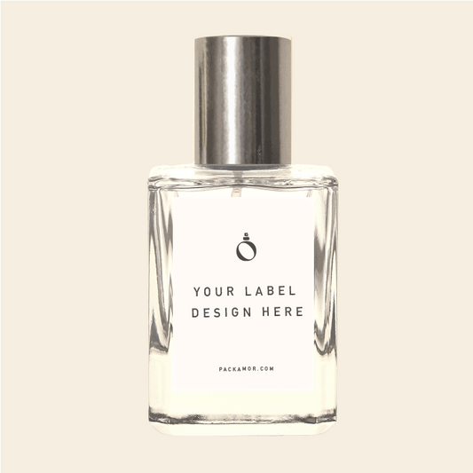 50ml oz Perfume Bottles (Micron) with Silver Perfume Tops - Silver Perfume Cap (Medium) and Silver Perfume Spray Pump (100mcl Easy Crimp)