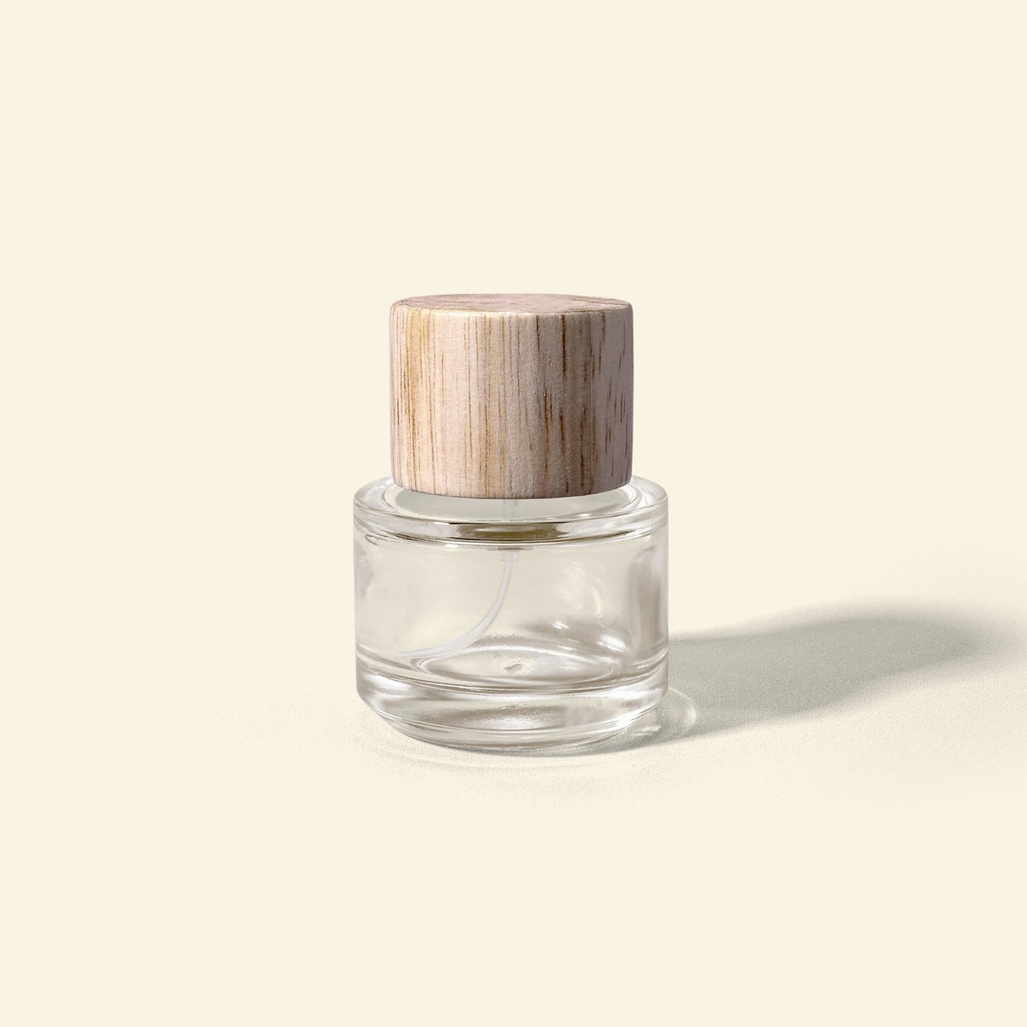 30ml Ombre Perfume Bottle with Silver Spray & Bold Beech Wood Cap