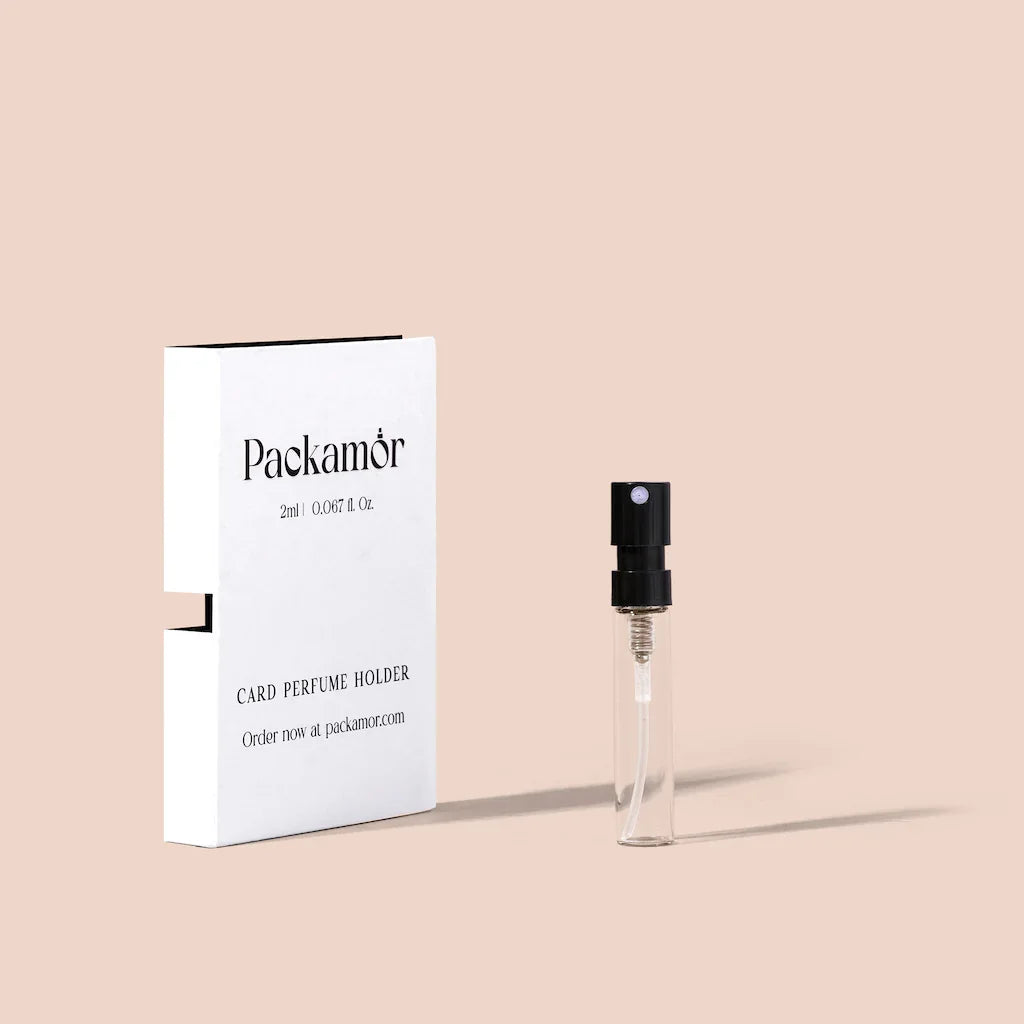 Unprinted Card Holders for 2ml Spray Bottle - White Option Available - Holder Only