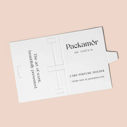 Unprinted Card Holders for 2ml Spray Bottle - White Option Available - Holder Only