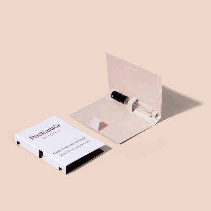 Unprinted Card Holders for 2ml Spray Bottle - White Option Available - Holder Only