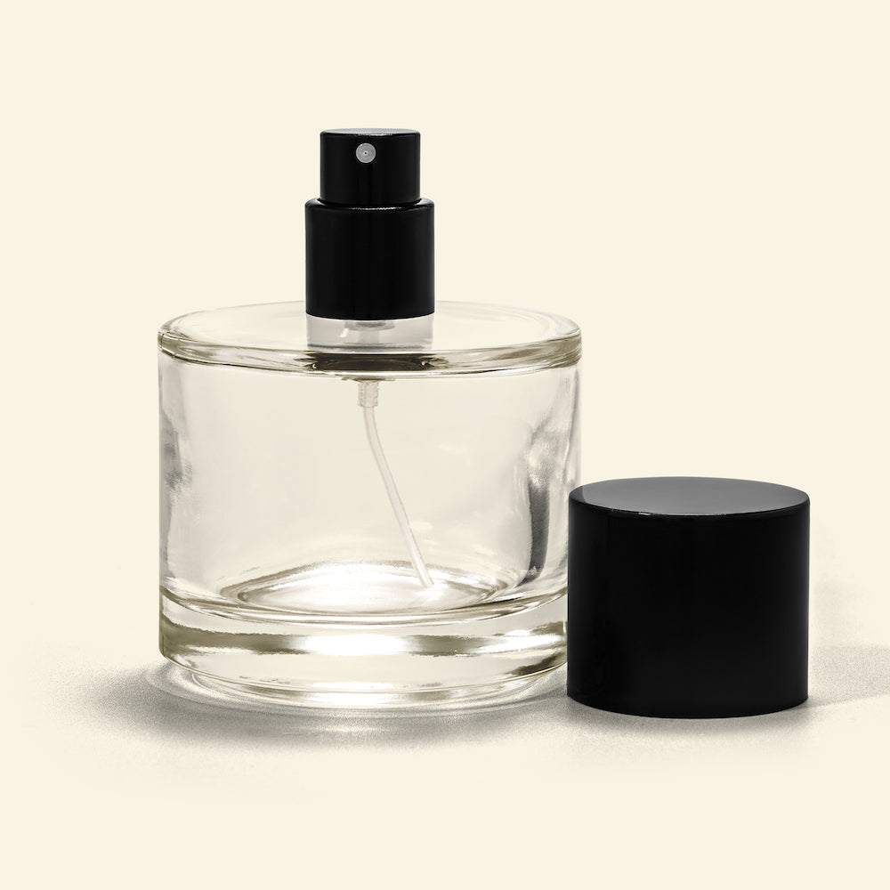 50ml Ombre Glass Perfume Bottles with Black Spray & Cap