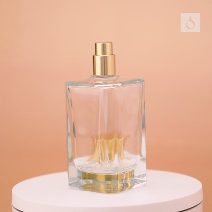 100ml Micron Perfume Bottles set with Gold Top and Spray