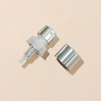 30ml Small Perfume Bottles (Victor) with Silver Perfume Tops - Silver Perfume Cap (Medium) and Silver Perfume Spray Pump (100mcl Easy Crimp)