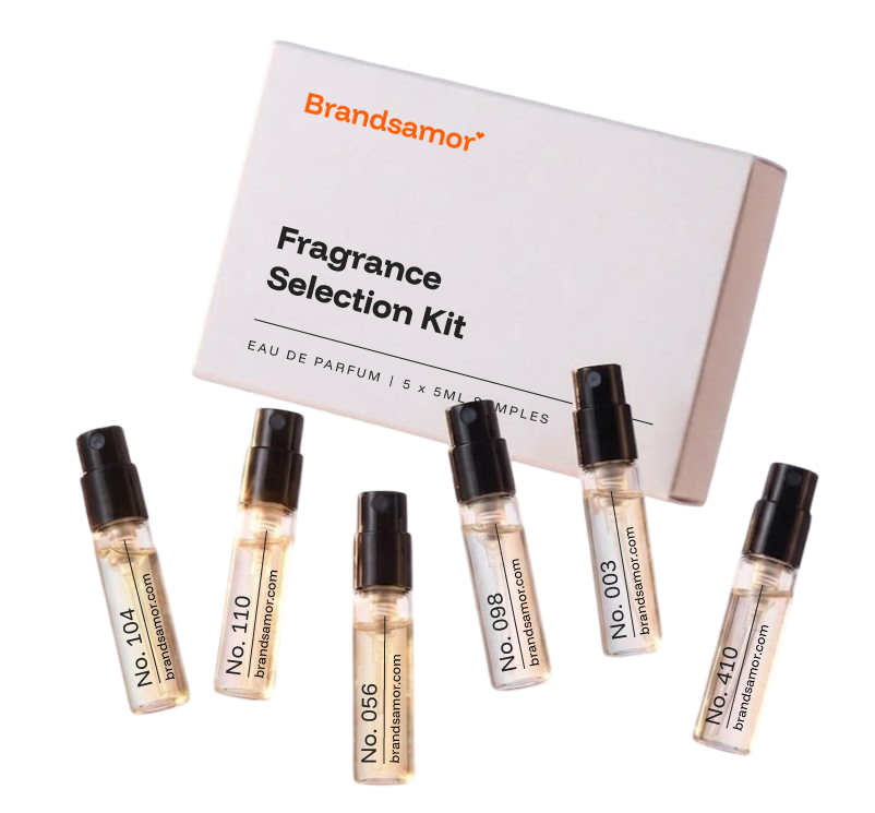 Brandsamor fragrance selection kit with sample vials